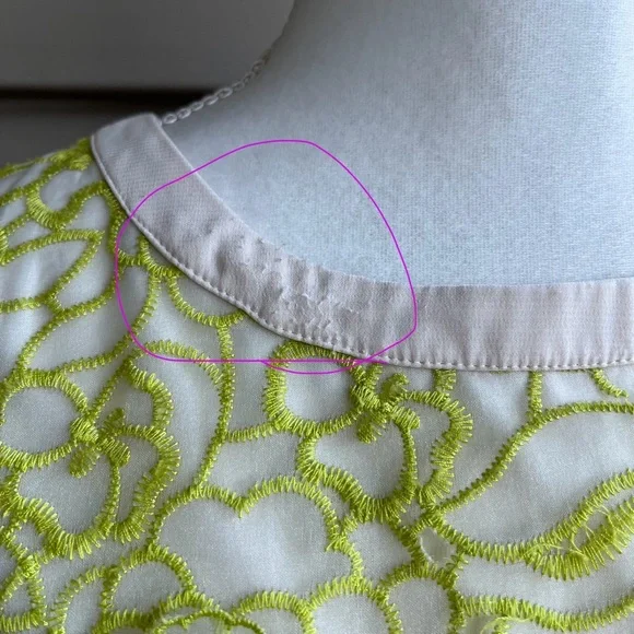 Ann Taylor Sheer Floral Overlay Sleeveless Blouse - Size Medium - Picture 7 of 8